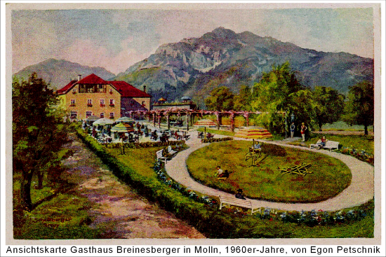 Gasthaus Breinesberger in Molln in den 1960er-Jahren