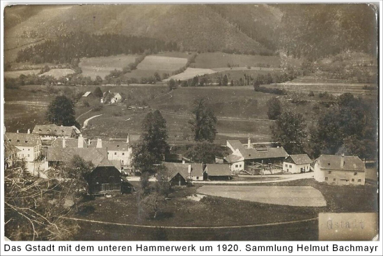 Gstadt mit unterem Hammerwerk um 1920